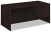 A Picture of product HON-10583RNN HON® 10500 Series™ "L" Workstation Single Pedestal Desk Right 66" x 30" 29.5", Mahogany