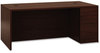 A Picture of product HON-105895RNN HON® 10500 Series™ "L" Workstation Single Pedestal Desk with Full-Height Right 72" x 36" 29.5", Mahogany