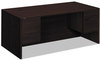 A Picture of product HON-10593NN HON® 10500 Series™ Double Pedestal Desk 3/4-Height Left and Right: Box/File, 72" x 36" 29.5", Mahogany