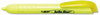 A Picture of product BIC-BLR11YW BIC® Brite Liner® Retractable Highlighters,  Chisel Tip, Fluorescent Yellow, Dozen