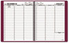 A Picture of product AAG-7095050 AT-A-GLANCE® Weekly Appointment Book 11 x 8.25, Winestone Cover, 13-Month: Jan 2025 to 2026