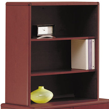 HON® 10700 Series™ Bookcase Hutch 32.63w x 14.63d 37.13h, Mahogany