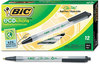 A Picture of product BIC-CSEM11BK BIC® Ecolutions® Clic Stic® Retractable Ballpoint Pen,  Black Ink, 1mm, Medium, Dozen