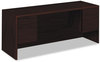 A Picture of product HON-10743NN HON® 10700 Series™ Kneespace Credenza with Three-Quarter Height Pedestals 3/4 72w x 24d 29.5h, Mahogany