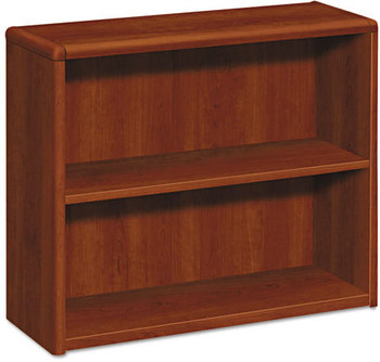 HON® 10700 Series™ Wood Bookcases Bookcase, Two-Shelf, 36w x 13.13d 29.63h, Cognac