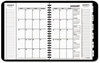 A Picture of product AAG-70950V05 AT-A-GLANCE® Triple View™ Weekly/Monthly Appointment Book Weekly Vertical-Column Format 11 x 8.25, Black Cover, 12-Month (Jan to Dec): 2025