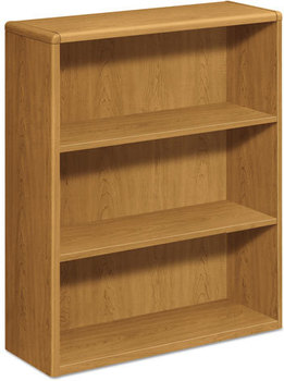 HON® 10700 Series™ Wood Bookcases Bookcase, Three-Shelf, 36w x 13.13d 43.38h, Harvest