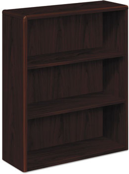 HON® 10700 Series™ Wood Bookcases Bookcase, Three-Shelf, 36w x 13.13d 43.38h, Mahogany