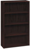 A Picture of product HON-10754NN HON® 10700 Series™ Wood Bookcases Bookcase, Four-Shelf, 36w x 13.13d 57.13h, Mahogany