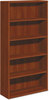 A Picture of product HON-10755CO HON® 10700 Series™ Wood Bookcases Bookcase, Five-Shelf, 36w x 13.13d 71h, Cognac