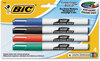 A Picture of product BIC-DECFP41ASST BIC® Great Erase® Bold Pocket-Style Dry Erase Marker,  Fine Tip, Assorted, 4/Pack