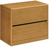 A Picture of product HON-10762CC HON® 10700 Series™ Locking Lateral File 2 Legal/Letter-Size Drawers, Harvest, 36" x 20" 29.5"