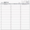 A Picture of product AAG-7095705 AT-A-GLANCE® Weekly Appointment Book 11 x 8.25, Black Cover, 14-Month (July to Aug): 2024 2025