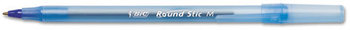 BIC® Round Stic™ Xtra Precision & Xtra Life Ballpoint Pen,  Blue Ink, T-Blue Brl, 1mm, DZ