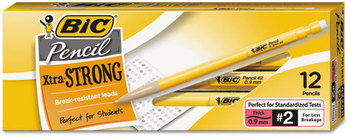 BIC® Mechanical Pencil Xtra Strong,  .9mm, Yellow, Dozen