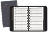 A Picture of product AAG-8001105 AT-A-GLANCE® Telephone/Address Book 4.78 x 8, Black Simulated Leather, 100 Sheets