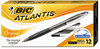 A Picture of product BIC-VCG11BK BIC® Atlantis® Original Retractable Ballpoint Pen,  Black Ink, Medium, 1mm, Dozen