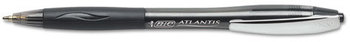 BIC® Atlantis® Original Retractable Ballpoint Pen,  Black Ink, Medium, 1mm, Dozen