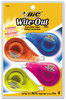 A Picture of product BIC-WOTAPP418 BIC® Wite-Out® Brand EZ Correct® Correction Tape,  Non-Refillable, 1/6" x 400", 4/Pack