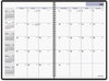 A Picture of product AAG-AY200 AT-A-GLANCE® DayMinder® Monthly Planner Academic Year, Ruled Blocks, 12 x 8, Black Cover, 14-Month (July to Aug): 2024 2025