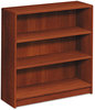 A Picture of product HON-1875CO HON® 1870 Series Laminate Bookcase with Square Edge,  Five Shelf, 36w x 11 1/2d x 60 1/8h, Cognac