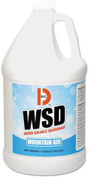 Big D Industries Water-Soluble Deodorant,  Mountain Air, 1gal, 4/Carton
