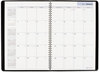 A Picture of product AAG-G47000 AT-A-GLANCE® DayMinder® Monthly Planner Ruled Blocks, 12 x 8, Black Cover, 14-Month (Dec to Jan): 2023 2025