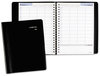 A Picture of product AAG-G56000 AT-A-GLANCE® DayMinder® Four-Person Group Daily Appointment Book 11 x 8, Black Cover, 12-Month (Jan to Dec): 2024