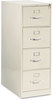 A Picture of product HON-212PL HON® 210 Series Vertical File 2 Letter-Size Drawers, Putty, 15" x 28.5" 29"