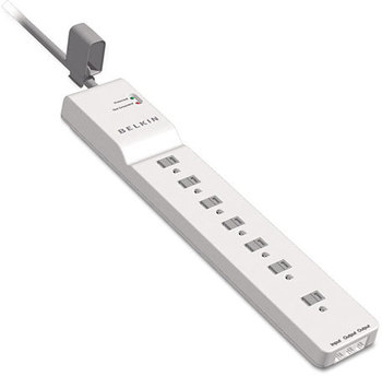 Belkin® Home Series SurgeMaster Surge Protector,  7 Outlets, 6 ft Cord, 2320 Joules