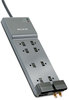 A Picture of product BLK-BE10823012 Belkin® Office Series SurgeMaster Surge Protector,  8 Outlets, 12 ft Cord, 3390 Joules