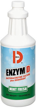 Big D Industries Enzym D Digester Deodorant,  Mint, 1qt, Bottle, 12/Carton