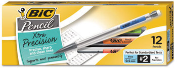 BIC® Mechanical Pencil Xtra Precision,  .5mm, Clear, Dozen