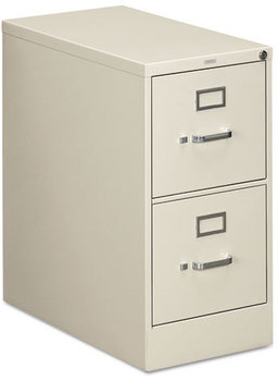 HON® 310 Series Vertical File 2 Letter-Size Drawers, Light Gray, 15" x 26.5" 29"