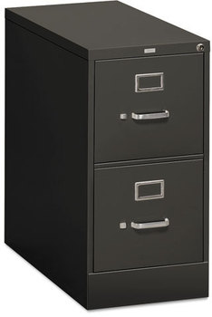 HON® 310 Series Vertical File 2 Letter-Size Drawers, Charcoal, 15" x 26.5" 29"