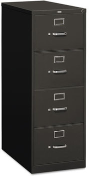 HON® 310 Series Vertical File 4 Legal-Size Drawers, Charcoal, 18.25" x 26.5" 52"