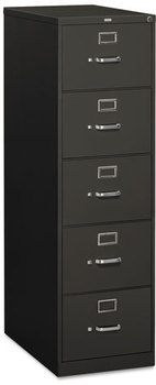 HON® 310 Series Vertical File 5 Legal-Size Drawers, Charcoal, 18.25" x 26.5" 60"