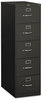 A Picture of product HON-315CPS HON® 310 Series Vertical File 5 Legal-Size Drawers, Charcoal, 18.25" x 26.5" 60"