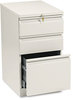 A Picture of product HON-33720RL HON® Brigade® Mobile Pedestal with Pencil Tray Insert, Left or Right, 3-Drawers: Box/Box/File, Letter, Putty, 15" x 19.88" 28"