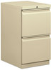 A Picture of product HON-33820RL HON® Brigade® Mobile Pedestal Left or Right, 2 Letter-Size File Drawers, Putty, 15" x 19.88" 28"