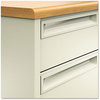 A Picture of product HON-38180CL HON® 38000 Series™ Double Pedestal Desk 72" x 36" 29.5", Harvest/Putty