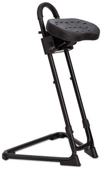 Alera® SS Series Sit/Stand Adjustable Stool Supports Up to 300 lb, Black