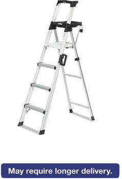 Cosco® Signature Series™ Aluminum Step Ladder,  6 ft, 4-Step