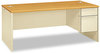 A Picture of product HON-38293RCL HON® 38000 Series™ Single Pedestal Desk Right 72" x 36" 29.5", Harvest/Putty