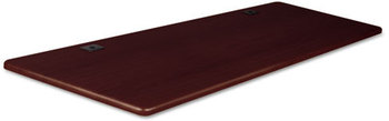 BALT® Height-Adjustable Flipper Table Top,  Rectangular, 72w x 24d, Mahogany