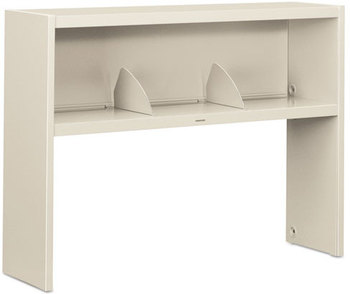 HON® 38000 Series™ Stack-On Open Shelf Unit Stack On Hutch, 48w x 13.5d 34.75h, Light Gray