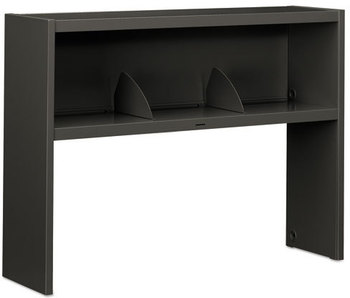 HON® 38000 Series™ Stack-On Open Shelf Unit Stack On Hutch, 48w x 13.5d 34.75h, Charcoal