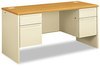 A Picture of product HON-38852CL HON® 38000 Series™ Kneespace Credenza 60w x 24d 29.5h, Harvest/Putty