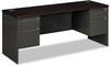 A Picture of product HON-38854NS HON® 38000 Series™ Kneespace Credenza 72w x 24d 29.5h, Mahogany/Charcoal