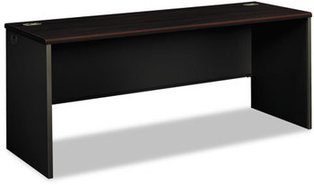 HON® 38000 Series™ Credenza Shell Desk 72w x 24d 29.5h, Mahogany/Charcoal